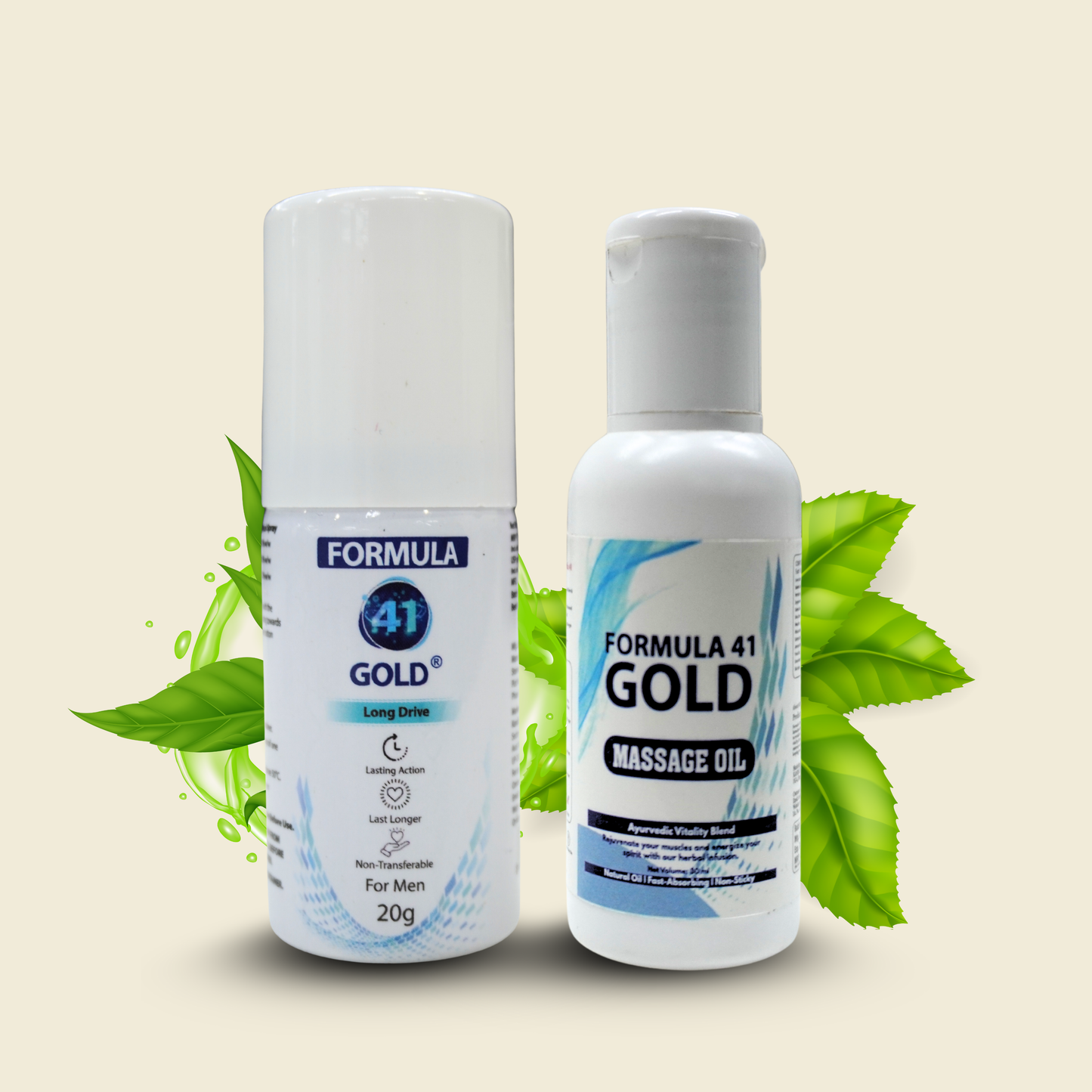 formula 41 long Drive (Men performance delay spray)
& Massage Oil