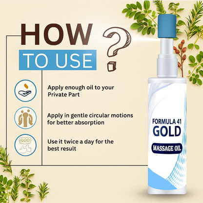 Formula 41 Gold Massage Oil for Men